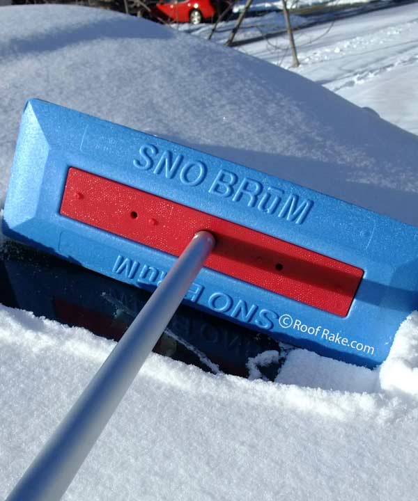 SNO BRUM Snow Broom Rake w/ 27" 46" Telescoping Handle 