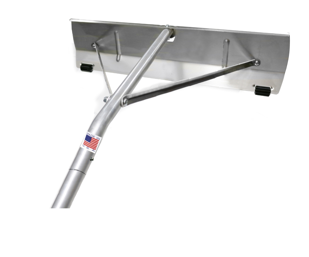 Pro Edge Snow Rake - Aluminum Snow Roof Rake Head - W/ Threaded receiving end #89400-T