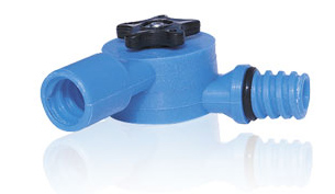 Flow Through Water Fed Angle Adapter For Telescoping Poles